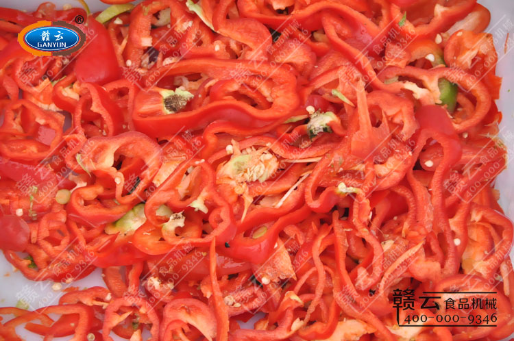 切紅辣椒的效果