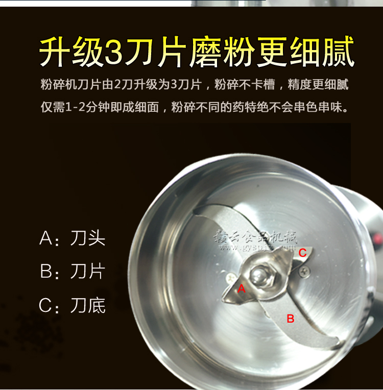 多功能粉碎機三刀片