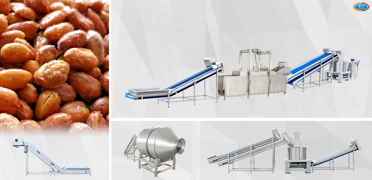 油炸花生技術(shù)解決方案設備展示 油炸花生技術(shù)解決方案設備展示